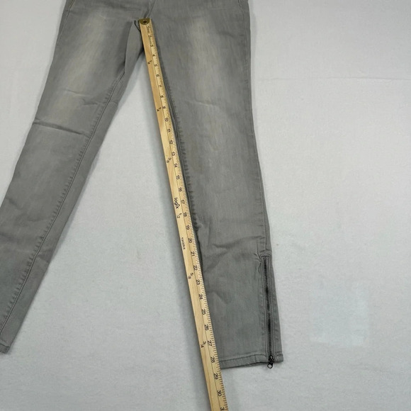Dkny City Skinny Jeans Womens Size 2 Gray Wash Mid Rise Zipper Stretch - Picture 10 of 16